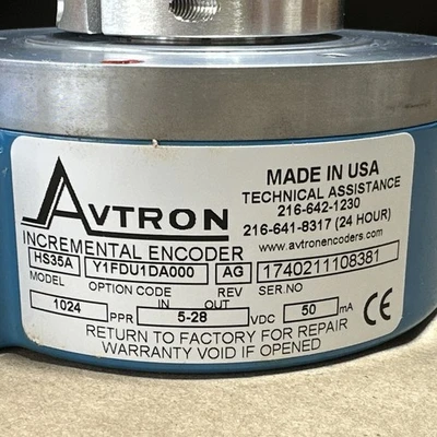 New | in-Stock AVTRON HS35AY1FDU1DA000 Misc Electrical & Power Parts Indiana US | J&J Industrial Supply #515596