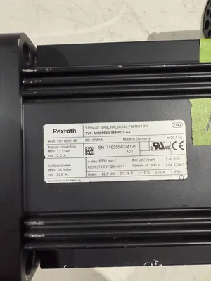 USED REXROTH INDRAMAT MHD093B-058-PG1-AA