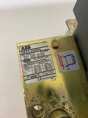Abb Oesa 630R04 Trennschalter 630 Amp 690V 12kV Garantie