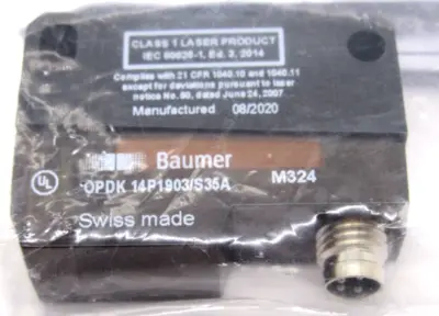 NEW BAUMER OPDK14P1903/S35A PHOTOELECTRIC SENSOR