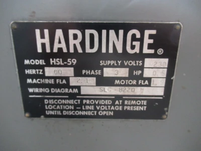 Used HARDINGE HSL-5C SPEED LATHE Second Operation including Speed Lathes Minnesota US | Machinesused.com #1307589