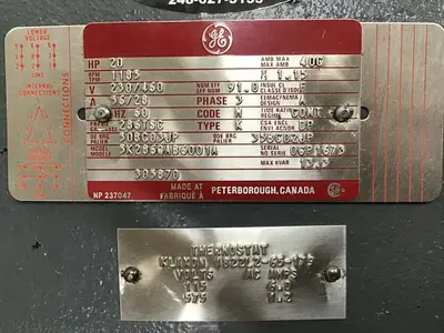 USED GENERAL ELECTRIC 5K286QAB6001A