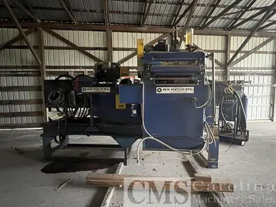USED NEW VENTURE MFG GANG RIP SAW WITH MOVING BLADES