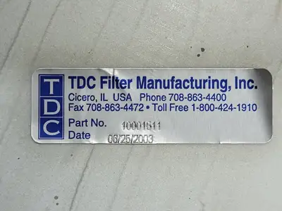 USED 2003 TDC MANUFACTURING INC. 10001511