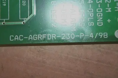 USED MOULD TEK CAC-AGRFDR-230-P-4/98