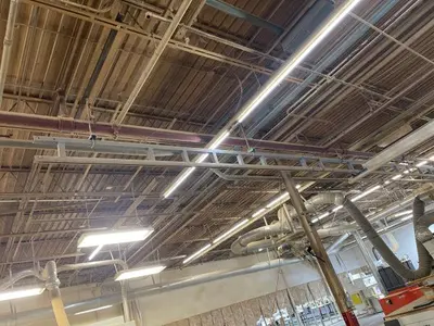 Vaculex Vacuum Lift with Gorbel Bridge Crane