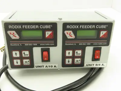 Rodix 121-000-2001 FC-200-2 Dual Vibratory Feeder Control 120VAC 50/60Hz-READ