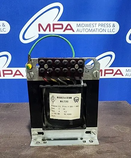 Used WAGNER & GRIMM MALTERS 6355 Transformers | Midwest Press and Automation #577670