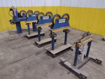 6,000 LB PANDJIRIS MODEL PIPER 3 TANK TURNING ROLLS, DRIVE & IDLERS, 110V : YOBRO 24750