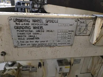 Koyo C4525D Finish Outer Diameter Grinding Machine; 3600m/Minute, Max Diameter 405mm, Max Width