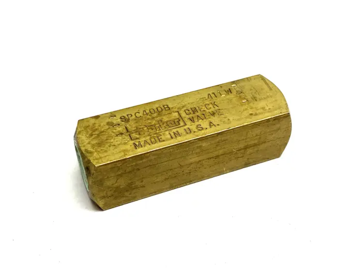 Used PARKER COLORFLOW INLINE CHECK VALVE BRASS, HYDRAULIC, 2000PSI Valves/Fittings | Maverick Industrial Sales #1099842