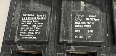 USED SIEMENS BQ3B020