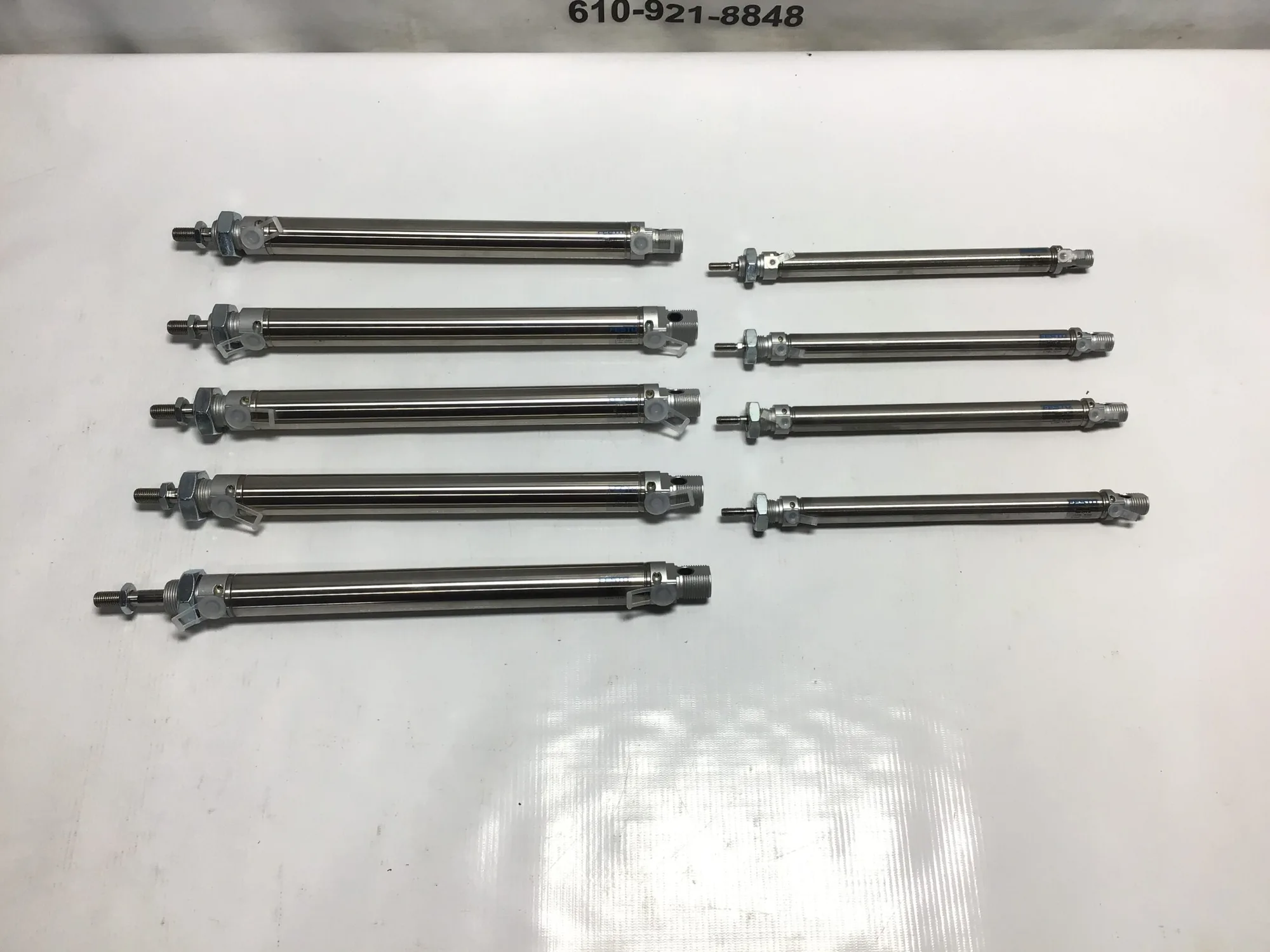 Festo DSNU-16-160-PPV-A Cylinder P-Max 10 Bar Stainless Steel (Set of 9)