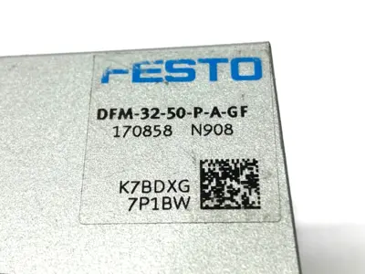 New | in-Stock Festo Pneumatic Guided Drive 32mm Bore 50mm Stroke 170858 Pneumatic Cylinders Michigan US | Maverick Industrial Sales #1395086