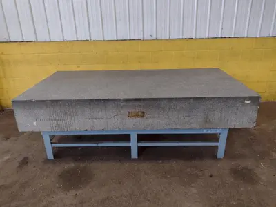 8' X 4' X 14" CHALLENGE PRECISION LAYOUT INSPECTION GRANITE TABLE: STOCK #23789