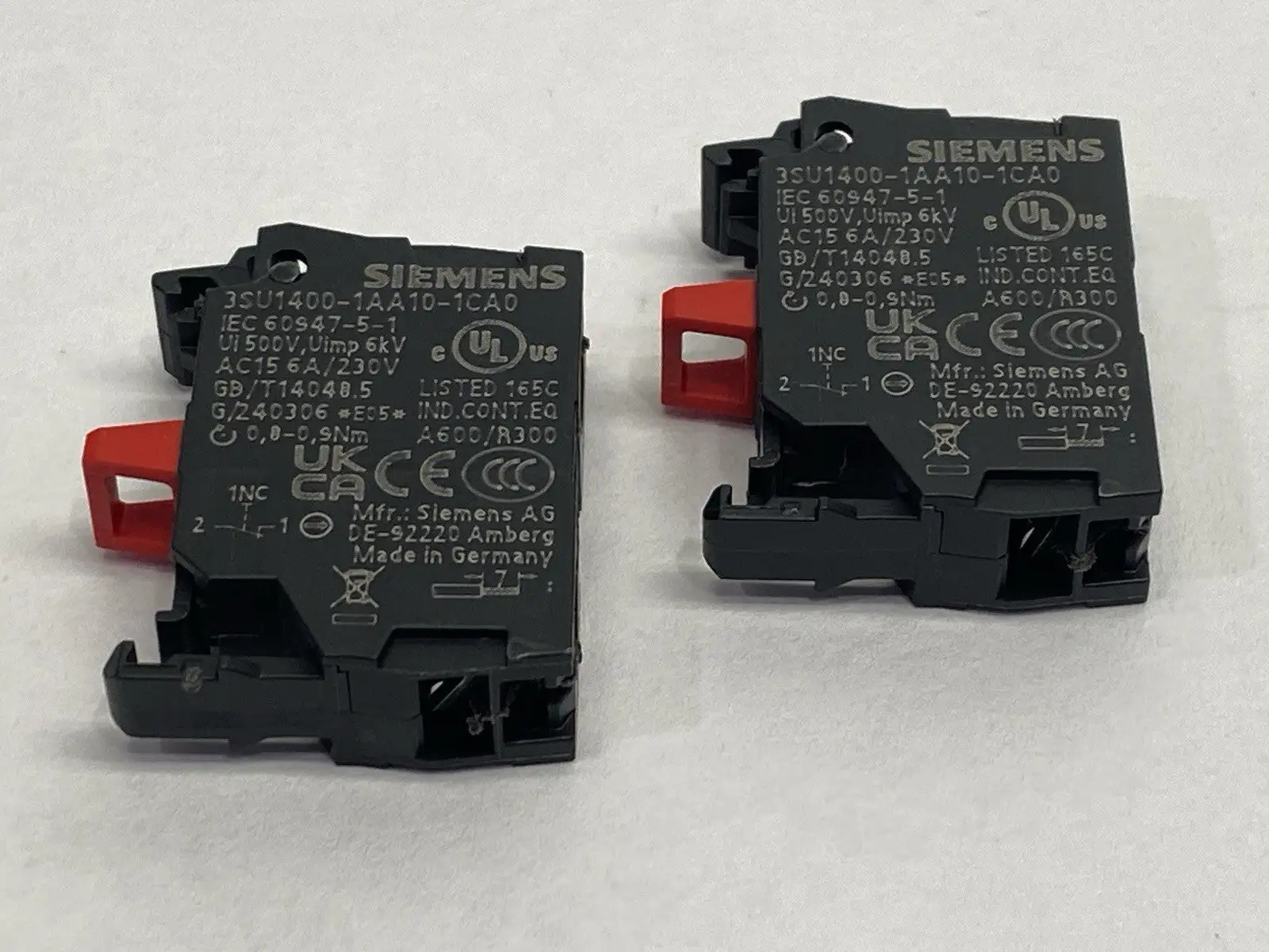 3SU1400-1AA10-1CA0 | Siemens  Contact Module LOT OF 2 - New