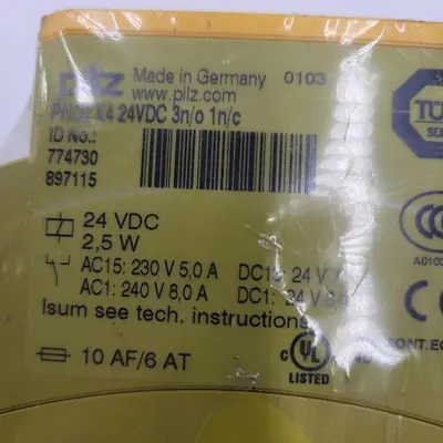 New | in-Stock PILZ PILZ ID # 774730 897115 PNOZ X4 24VDC IN SEALED PLASTIC Relays & Switches | ND Industrial Surplus #1218123