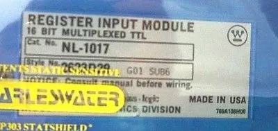NEW WESTINGHOUSE NL-1017 INPUT MODULE NL1017