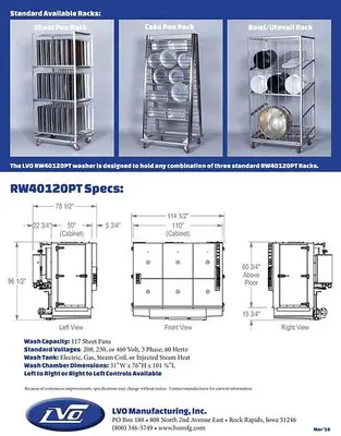 LVO RW-40120PT Rack Washer | Harvest Equipment and Fabrication Inc (2)