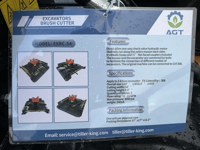 Used AGT EXRC-54 BRUSH CUTTER EXCAVATOR ATTACHMENT Brush Cutters Michigan US | Miedema Asset Management Group #1341196