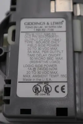 GIDDINGS & LEWIS DANAHER MOTION M.1017.3095 R3 / M10173095 R3 MODULE #5998