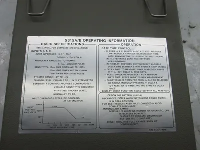 HEWLETT-PACKARD 5315B Inspection & Test Equipment | Global Machine Brokers, LLC (5)