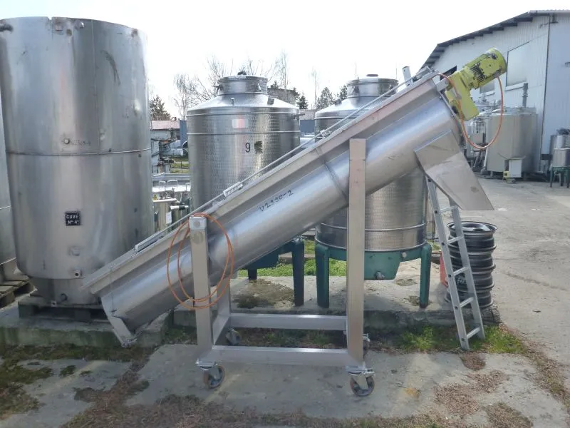 400 MM Diameter x 2700 MM Length Stainless Steel Screw Conveyer