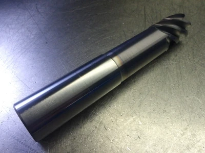 Kyocera/SGS 1" 6 Flute Carbide Long Reach Endmill 1" Shank .190"R 35190 (LOC3649)