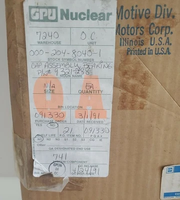 *NEW IN BOX* GM 84173417 Cap Assembly Bearing 9321-288 + Warranty!