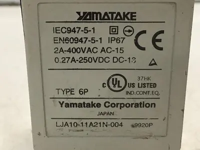Used YAMATAKE LJA10-11A21N-003 Relays & Switches Michigan US | Ideal Machinery #1299905