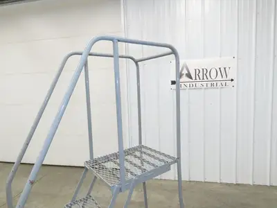 Cotterman Rolling Ladder Narrow Aisle 4 Step 24" Platform 40" Top Step
