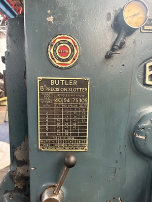 Butler 8 inch Precision slotter