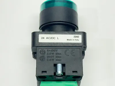 GCX3202-24L | Automation Direct  Momentary Pushbutton 22mm Green Illuminated 24V - Used