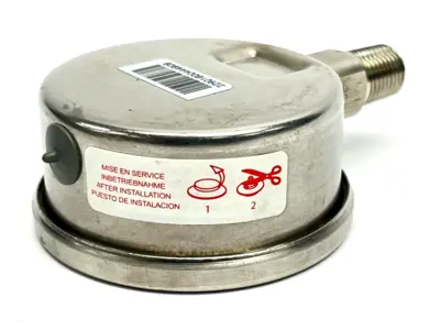 Bourdon 2.5" Stainless Steel Pressure Gauge 316L 200PSI - New Other