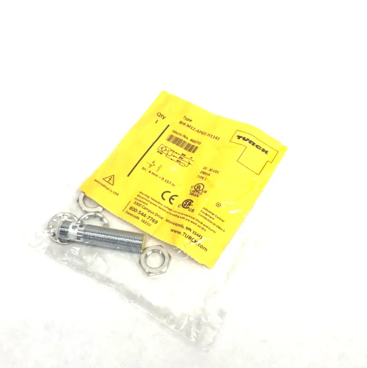 New | in-Stock Turck Inductive Proximity Sensor Ext. Switch Distance BI4-M12-AP6X-H114 Proximity Sensors Michigan US | Maverick Industrial Sales #1418966