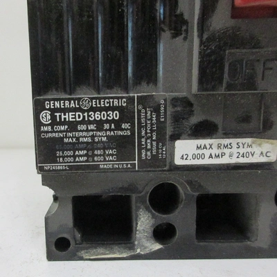 General Electric THED 30 Amp Breaker