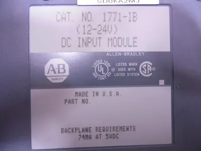 Allen Bradley 1771-IB PLC-5 DC Input Module Used