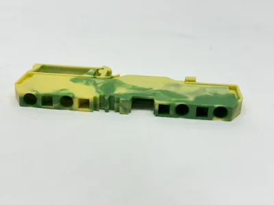 281-687 | Wago  Terminal Block 3-Conductor Ground Cage Clamp LOT OF 4 - Used