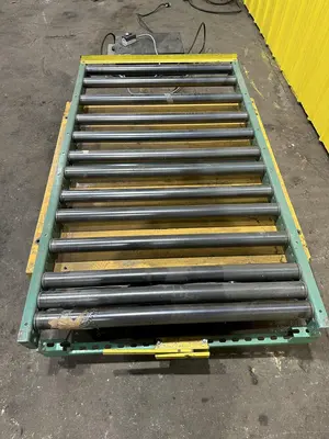 4000 LB X 40" X 36" ECONO-LIFT MODEL 3SL-36-40 HYDRAULIC SCISSOR LIFT TABLE WITH ROLLER TOP: STOCK #20920