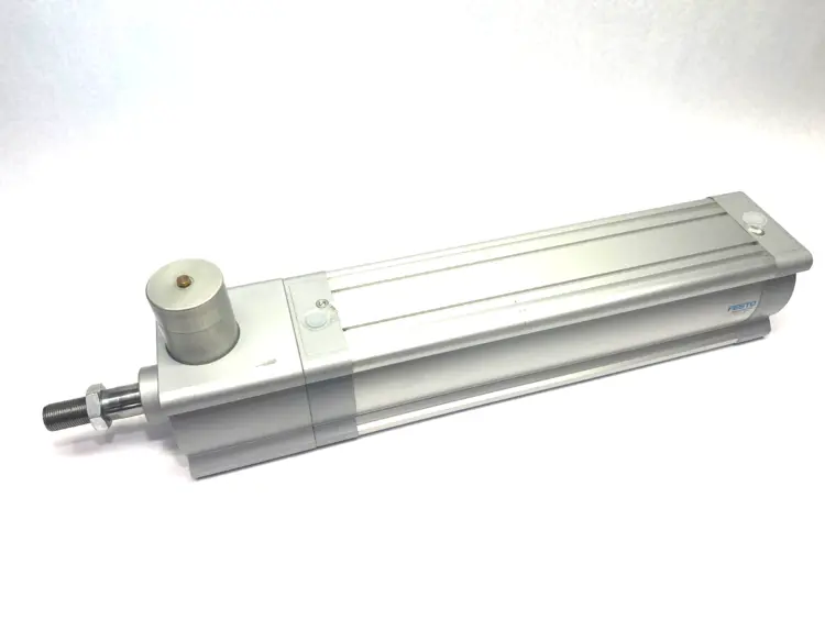 Used FESTO DOUBLE-ACTING ISO CYLINDER ATTACHED CLAMP UNIT Clamps | Maverick Industrial Sales #1119990