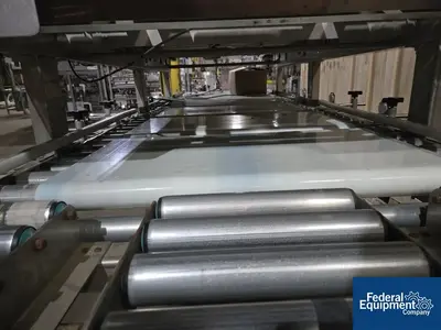 Unknown 48" W 2-Tier Powered Roller Conveyor