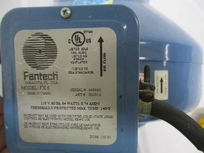 Used FANTECH _UNKNOWN_ Electronic Component Fans | OCO Industrial #1653272