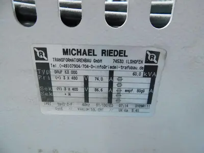 Used MICHAEL RIEDEL 63 000 Transformers Texas US | Aucto #1307030