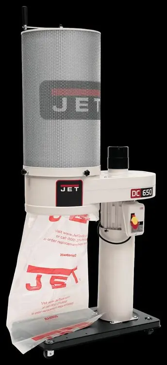 New | in-Stock 2026 JET DC-650 DUST COLLECTOR WITH 2 MICRON CANISTER FILTER Dust Collectors Wisconsin US | John G Weber Co Inc #1335518
