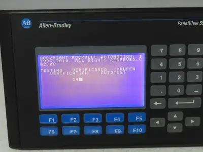 Allen Bradley 2711-B5A5 PanelView 550 HMI Control Panel Ser H FRN 4.48 100-240V