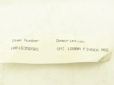 Siemens GMI 1200A 16-Finger Assembly For Circuit Breaker 18-816-350-501