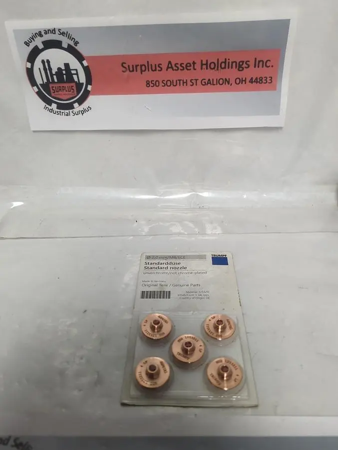 New | in-Stock TRUMPF 1253211 Nozzles Ohio US | Surplus Asset Holdings #1236003