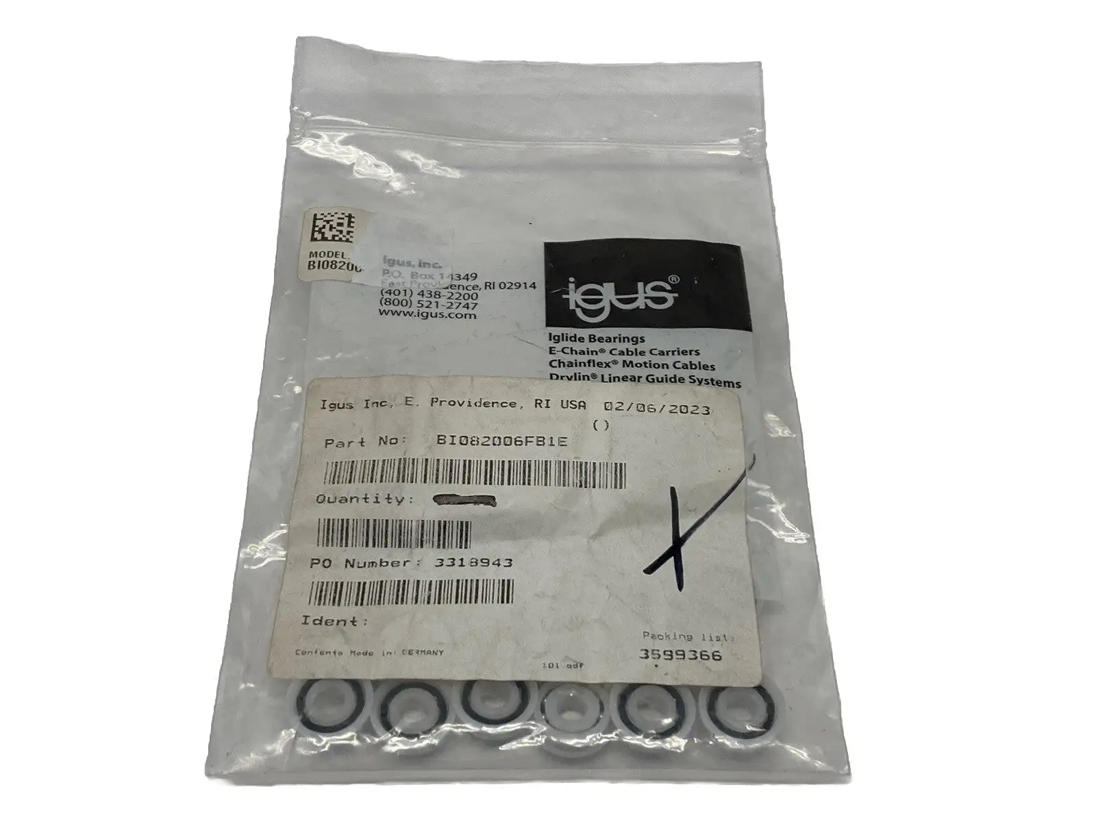 New | in-Stock igus BI082006FB1E Bearings Michigan US | Maverick Industrial Sales #1410677