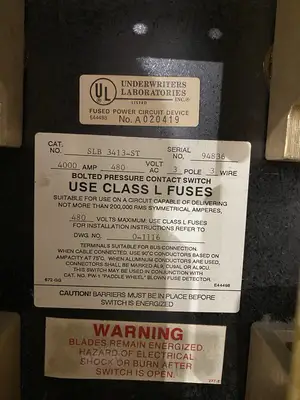 | Square D QED 2 4000A Power Deadfront Switchboard SLB 3413-ST -See Description - Used