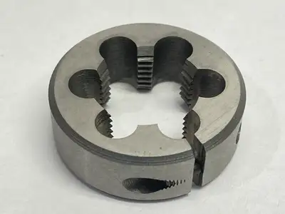 USED INTERSTATE ROUND DIE M20X1.5 1-1/2" OD HIGH-SPEED STEEL